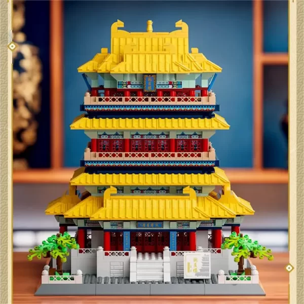 The Guanque Tower building blocks set is a delightful representation of one of China's most iconic landmarks. Featuring yellow tiles, vermilion painted columns, and intricate red carved screens, this set captures the essence of traditional Chinese architecture.As one of the most popular toys, the Guanque Tower building blocks offer endless enjoyment, encouraging focus, imagination, and a deep appreciation for Chinese culture.