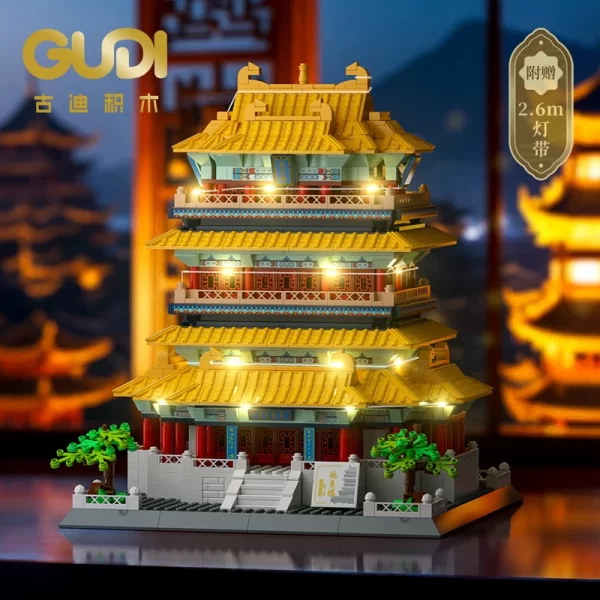 The Guanque Tower building blocks set is a delightful representation of one of China's most iconic landmarks. Featuring yellow tiles, vermilion painted columns, and intricate red carved screens, this set captures the essence of traditional Chinese architecture.As one of the most popular toys, the Guanque Tower building blocks offer endless enjoyment, encouraging focus, imagination, and a deep appreciation for Chinese culture.