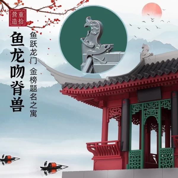 Drunk Weng Pavilion Chinese Style Ancient Building Assembling Mortise and Tenon - Image 3